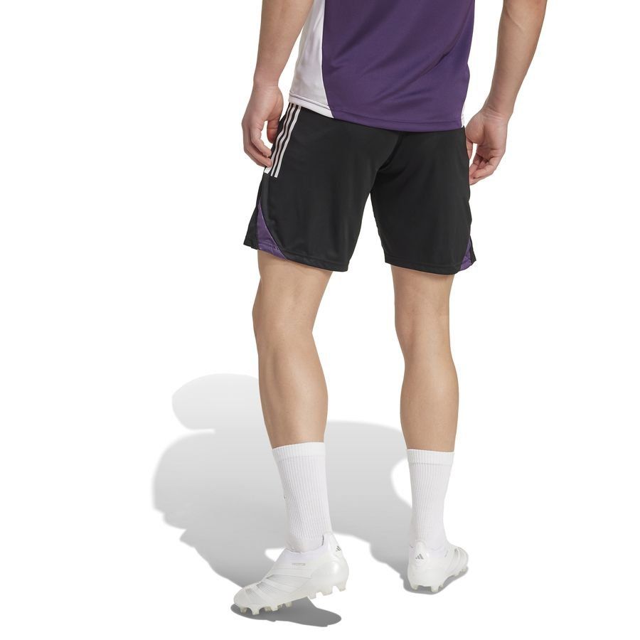 Manchester United Training Shorts Tiro 25 - Black/Aurora Plum - Men's-SoccerKits Hub | Buy Soccer Jerseys Online